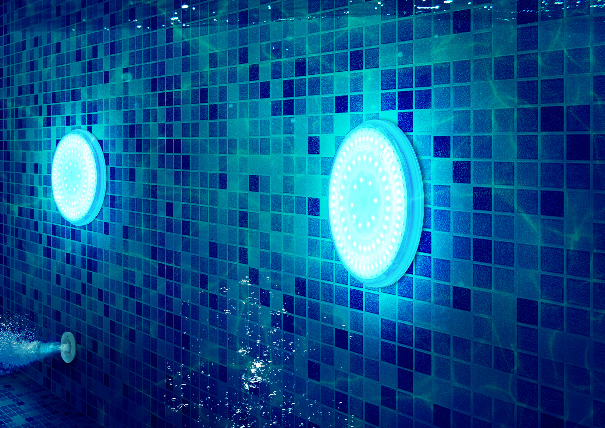 LED Light Application for Swimming Pool Underwater Lighting